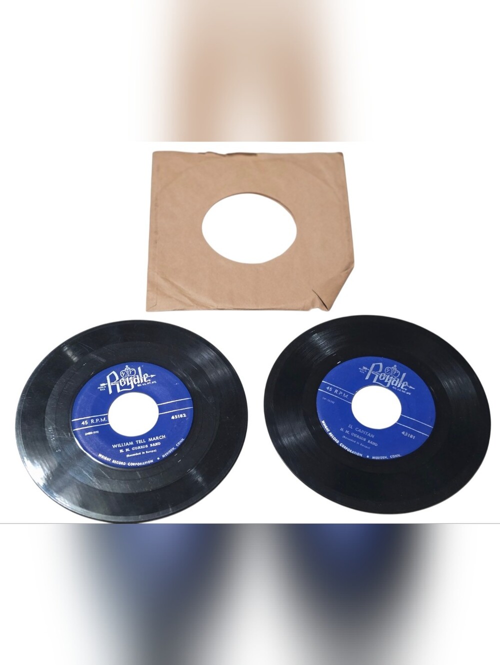 Royale 45 RPM Vinyl Record - Blue Label Black Record